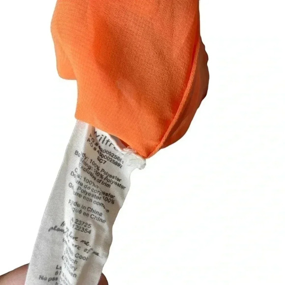 Wilfred Sabine Orange Dress Faux-wrap Mini Dress With Pockets Size Small - Picture 8 of 8